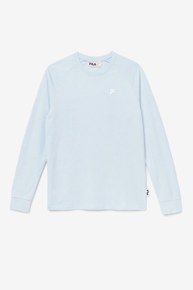 Fila Flynn Long Sleeve T-Shirt Blue - Mens - 19643STUK